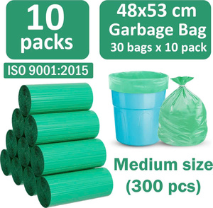 ถุงขยะย่อยสลายได้เป็นมิตรต่อสิ่งแวดล้อม100% ถุงขยะย่อยสลายได้ตามต้องการแบบม้วนแข็งแรง - Product Image 3