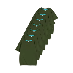 Nouveauté T-shirts à manches courtes en coton 100% uni pour garçons et filles, printemps/été fabriqués au Bangladesh - Product Image 1