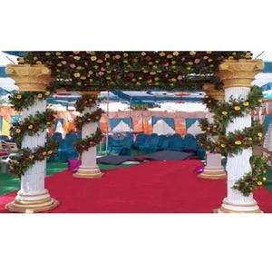 Mandap de Pilar Romano Tradicional para Decoración de Bodas Vintage, con Material de Fibra de Vidrio, para Bodas Indias, Portátil, Interior/Exterior, EE. UU. - Product Image 1