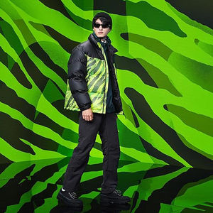 Nouvelle veste matelassée à capuche pour homme, design brillant à bulles au dos, écologique, respirante, décontractée, tricotée, personnalisable - Product Image 3