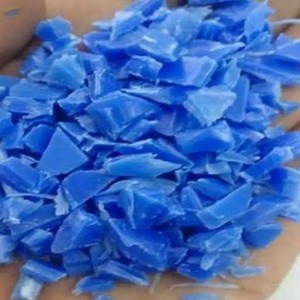 Blue Recycled HDPE Flakes Post Industrial <b>Plastic</b> Granules Blow Molding Grade for Film Blow Molding Filling - Product Image 1