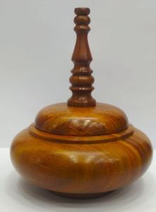 Couvercle de bol en bois d'acacia et de bambou simple, moderne, fait à la main, écologique, grand bol de service de fruits et légumes pour usage domestique et commercial - Product Image 5
