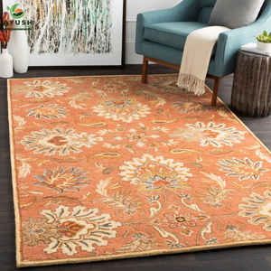 Alfombras de Lana Contemporáneas, Alfombras de Lana Hechas a Mano para Sala de Estar y Pasillo - Product Image 1