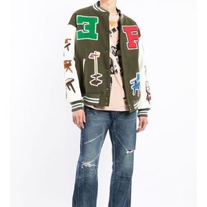 Nouvelle arrivée de veste universitaire style collège baseball vêtements imperméables pour le printemps veste Letterman pour hommes - Product Image 3