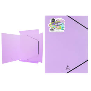 กระเป๋าเอกสารสำหรับใช้ในโรงเรียนใช้ในสำนักงานปรับแต่งได้ A3พาสเทลสีม่วงยืดหยุ่นได้ - Product Image 1