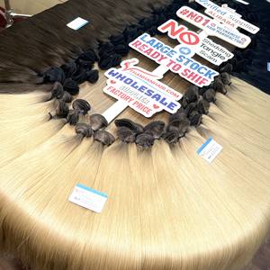 Extensions de cheveux humains vietnamiens de qualité salon, best-seller, tissées à la main, invisibles, fines, avec perles - Product Image 6