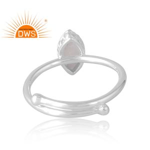 Última venta 925 Sterling Selling Natural Rainbow Moon anillo de piedras preciosas joyería personalizada para mujeres regalo para ella - Product Image 3