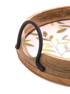 Bandeja de Servicio Hecha a Mano en India, Diseño 3D, Impresa en Madera y Resina Meena, Impermeable, para Bodas y Ocasiones Especiales - Product Image 3