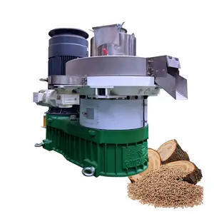 High quality biomass vertical ring die wood pellet machine mill pressing press pelletizer