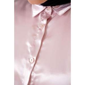 เสื้อซาตินแขนปีกค้างคาวสีเบจ - Product Image 2