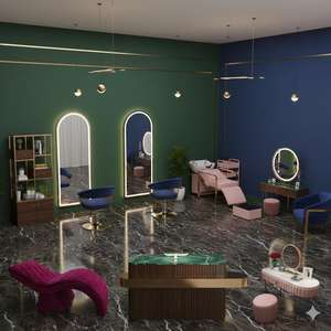 Ensemble de canapés modernes en bois pour salon de coiffure, centre commercial, hôtel, salle de sport, supermarché, appartement et mobilier de salon de luxe extérieur - Product Image 3