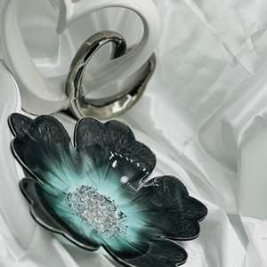 Handmade Blue <b>Resin</b> Salad Bowl Eco-Friendly Versatile Kitchenware for Pasta Nuts Fruit Serving-Best Quality for Weddings Parties - Product Image 6