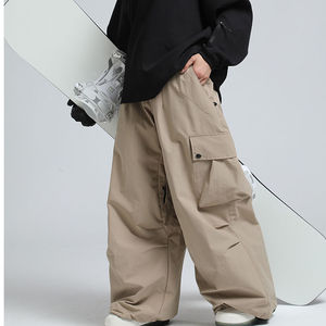 Nuevos pantalones de esquí sueltos de estilo Hip Hop Unisex holgados transpirables a prueba de viento impermeables ligeros para deportes al aire libre - Product Image 4