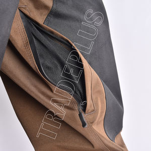 Pantalon de neige unisexe bicolore marron et noir imperméable avec doublure chaude en polaire poches zippées et guêtres de bottes - Product Image 6