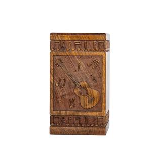 Urna de palisandro hecha a mano para cenizas humanas Árbol DE LA VIDA Caja de madera Cremación personalizada para caja de urna de madera grande hecha a mano - Product Image 4