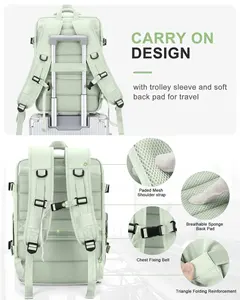 กระเป๋าเป้สะพายหลังสำหรับเดินทาง, กระเป๋าเป้สะพายหลังใช้ได้ทั้งผู้หญิงและผู้ชาย - Product Image 2