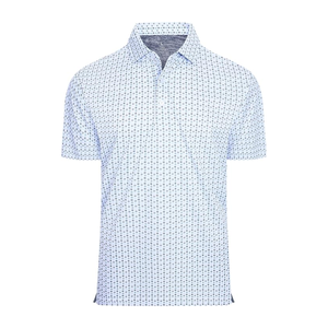 Polo de golf de qualité supérieure pour hommes, logo personnalisé, impression brodée, coupe athlétique, chemise de performance à séchage rapide - Product Image 6