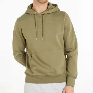 Pulls à capuche de rue 100% coton personnalisés pour hommes Pulls à capuche à épaules tombantes Sweats à capuche simples surdimensionnés et lourds pour hommes avec logo personnalisé - Product Image 4