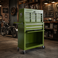 Armoire à outils roulante OEM à 8 tiroirs, robuste, en acier SPCC, verrouillable, avec poignée ergonomique, design moderne, pour garage, atelier, chariot de rangement