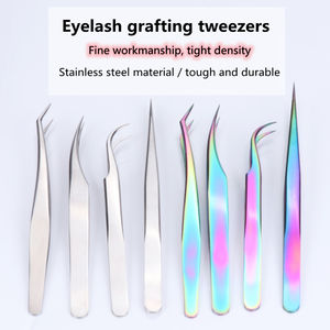 Pinza profesional de acero inoxidable para cejas, depiladora de cabeza sin dolor, con logotipo personalizado, venta al por mayor - Product Image 5