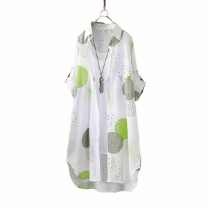 Chemise imprimée par sublimation personnalisée Chemises d'été respirantes au design élégant 100% coton Chemises pour femmes de haute qualité - Product Image 5
