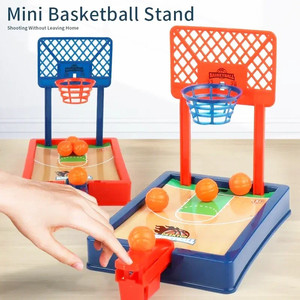 Mini Juego de Baloncesto de Escritorio, Juguete Deportivo de Plástico para Competir con los Dedos, Mini Baloncesto de Tiro con el Dedo - Product Image 2