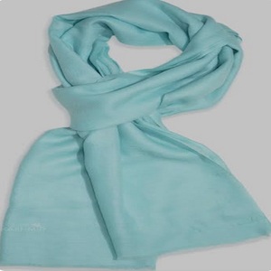 Bufanda y Chal de Cachemira 100% para Invierno, Largo, Ligero y Cálido, con Logotipo Personalizado, Color Sólido, Hijab de Moda para Mujer, de Delhi - Product Image 3
