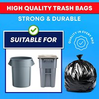 Bolsa de Plástico LDPE/HDPE, bolsa de basura Compostable con sellado plano y mango