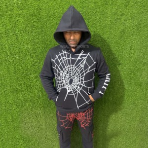 ชุดเซ็ตเสื้อฮู้ดและกางเกงวอร์มผู้ชาย ผ้าฝ้าย 100% น้ำหนักเบา - Product Image 1