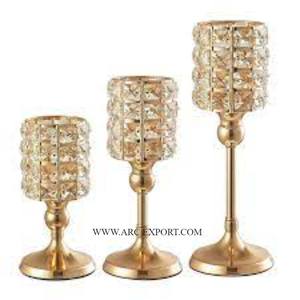 Portavelas votivo decorativo de forma redonda de Metal pulido de cobre, diseño atractivo, votivos metálicos de gran tamaño - Product Image 2