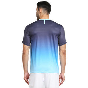 Camisetas Deportivas de Verano de Secado Rápido para Hombre, Cuello Transpirable, Top de Carreras para Exteriores con Diseño de Sublimación Estampado en Colores Contrastantes - Product Image 2