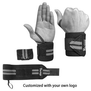 Premium Oriental Vikings Black & <b>White</b> Striped Elastic Wrist <b>Wraps</b> (Polyester & Rubber) for Sports-Unisex - Product Image 4