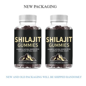 Trending Pure Natural Shilajit Herbal Extract Gummies Effective Antioxidant Supplement for Adults Stylish Cylindrical <b>Box</b> Free - Product Image 3