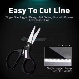 Coupe-ligne durable et léger pour les voyages, pêcheur, ciseaux à tresses de pêche, acier inoxydable, outil de coupe tranchant - Product Image 5