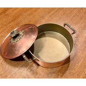 Bol de service rond en acier inoxydable et fer avec couvercle parfait pour hôtel, restaurant et casserole de mariage - Product Image 6