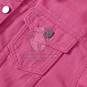 Veste en jean pour femme, sur mesure, boutonnée, respirante, légère, écologique, pour l'hiver, avec manches longues - Product Image 4