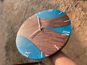 WITH EPOXY WALL <b>CLOCK</b> BEST Quality Wooden Resin Epoxy Wall <b>Clock</b> Hand Crafted Wooden Resin Epoxy Wall <b>Clock</b> Wholes - Product Image 4