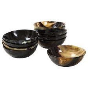 Cuenco para servir de cuerno de buey pulido hecho a mano de la mejor calidad, característica desechable para fiestas a precio mayorista - Product Image 2