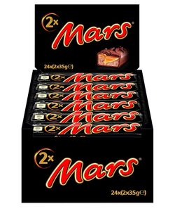 Barras de Chocolate Mars |   Caramelo, Chocolate |   24 Barras Dobles en una Caja (24 x 70g) - Product Image 6