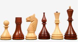 Ensemble d'échecs de luxe du championnat soviétique de Bakou de 1961, pièces en bois de rose et en buis, roi de 4 pouces - Product Image 6