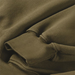 Vêtements de couleur unie pour hommes Sweatshirts à col rond Fabrication de vêtements Conception respirante Tissu doux en éponge française 100% coton - Product Image 4