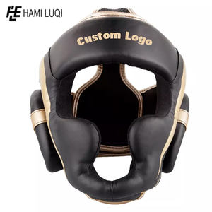 Vente en gros personnalisé Coaching Sparring Training Sécurité Muay Thai Protège-tête en cuir de vachette de qualité supérieure - Product Image 2