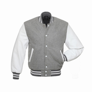 Wholesale OEM/ODM Men's lettermen Jacket Custom Logo Leather Sleeves Jacket High Quality Wind Resistant Jackets - Product Image 4