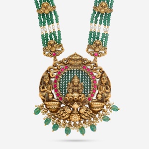 Antique Vintage Necklace 189112 Diamond and Pearl <b>Chains</b> Religious Style for Wedding and Gift - Product Image 5