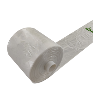 Sacs d'emballage biodégradables en PEHD à soufflets latéraux, thermoscellables, avec poignée et surface gaufrée, recyclables pour usage industriel et alimentaire - Product Image 3