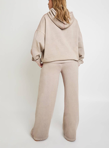 Conjunto Deportivo de Dos Piezas para Mujer, Sudadera con Capucha y Pantalones Deportivos Cómodos, Transpirables, con Cordón Ajustable, de Spandex, Calidad Premium - Product Image 6