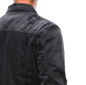 Vestes en jean de laine de haute qualité pour hommes personnalisées avec logo personnalisé coupe coudre haute qualité prix compétitif pour l'hiver - Product Image 4