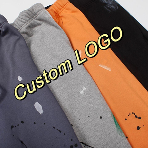 Pantalones Deportivos Casuales de Algodón para Hombre, Diseño de Moda, Cintura Media, Antiarrugas, Cierre de Cremallera, con Logotipo Personalizado en la Pierna Izquierda - Product Image 3