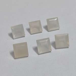Hite Moonstone-piedra preciosa de corte cuadrado, 8x8mm, 2,51 - Product Image 5
