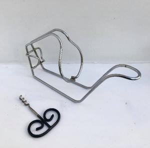 Directo de Moradabad, soporte de botella de vino con diseño de árbol chapado en oro, soporte de botella de exhibición de vino para soporte de botella de vino de Metal - Product Image 5